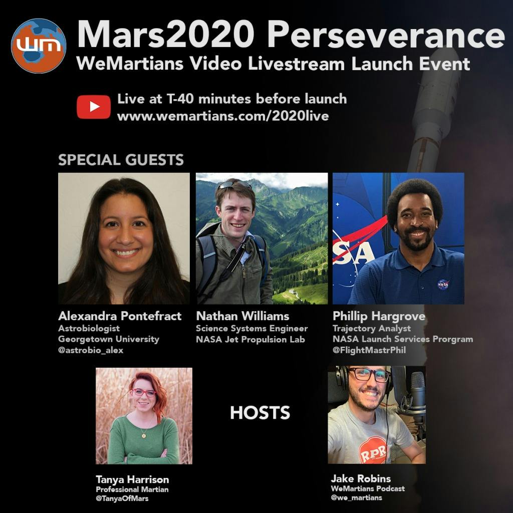 82 – WeMartians Live – Mars 2020 Perseverance Launch Cover Art